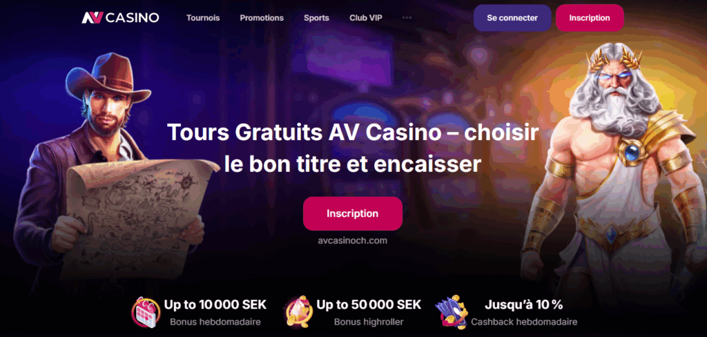 Bonus Sans Dépôt AV Casino – valeur réelle et retrait en CHF